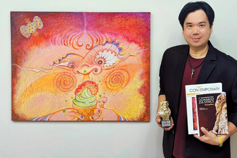 藝術家林陳忠勳 榮獲義大利國際達文西金獎